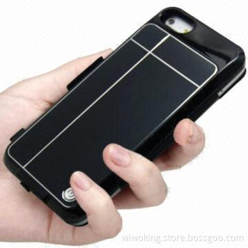 Back battery for iPhone5, 2,600mAh charger case with leather protected cover